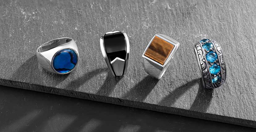 Unique Design Men's Ring in 925 Sterling Silver Special - Etsy | Rings for  men, Blue stone ring, Rings