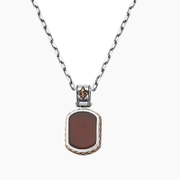 Red Agate Men Pendant