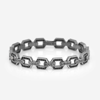 Black Zircon Diamond Engraved Bracelet