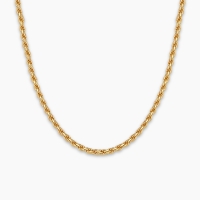 Rope Chain  Gold Plated- 3 mm