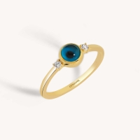 Evil Eye Stacker Ring