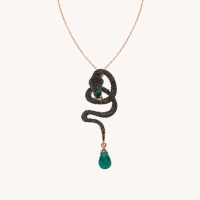 Emerald Viper Pendant