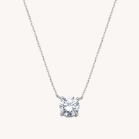 Solitaire Reflection Necklace