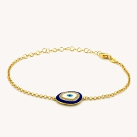 Golden Serenity Eye Bracelet