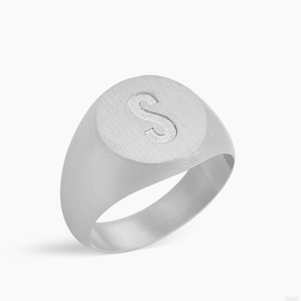 Personalized Pair Ring Round 925 Silver