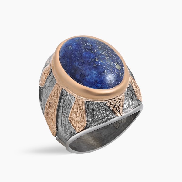 Lapis Lazuli Stone in Silver Ring