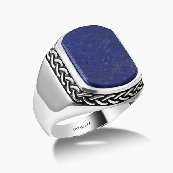 Sterling Silver Ring Lapis Lazuli stone