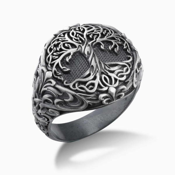 Tree of Life Silver Ring 