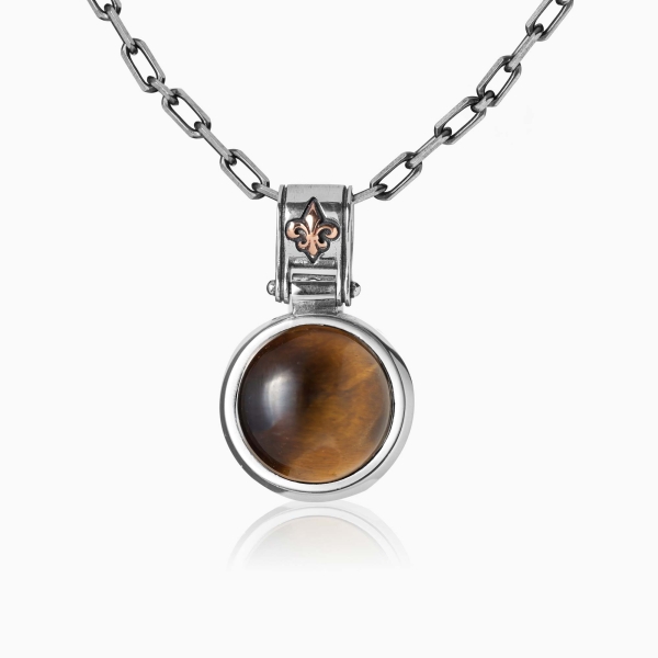 Tiger Eye Round Pendant