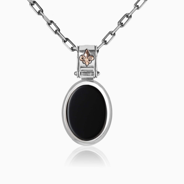 Oval Black Onyx Pendant