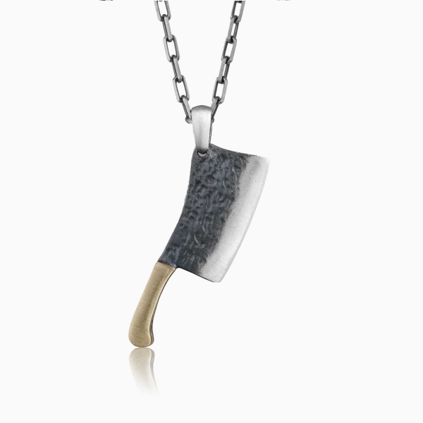 Silver Celeaver Men's Necklace