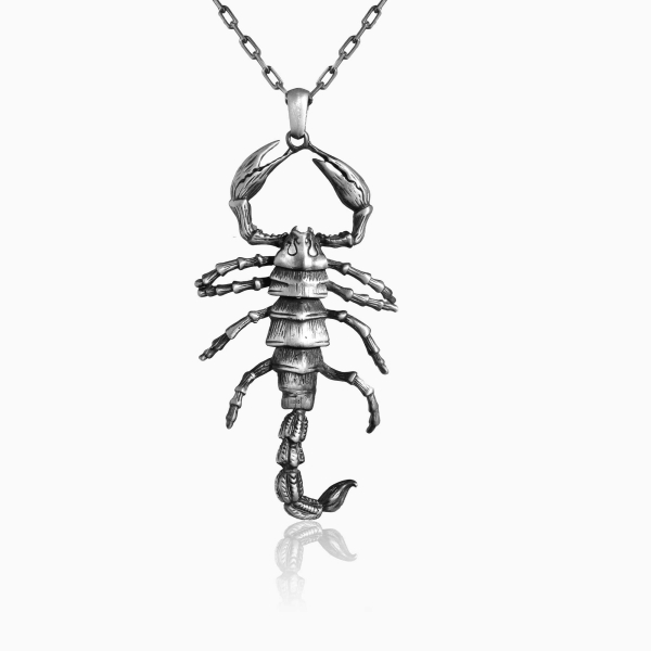 Scorpion Men's Silver Necklace