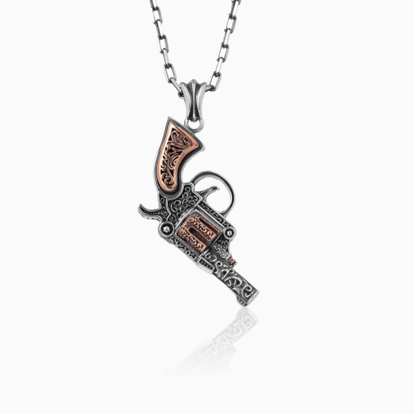 Silver Pistol Pendant