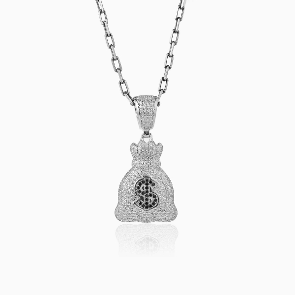 Silver Money Bag Pendant