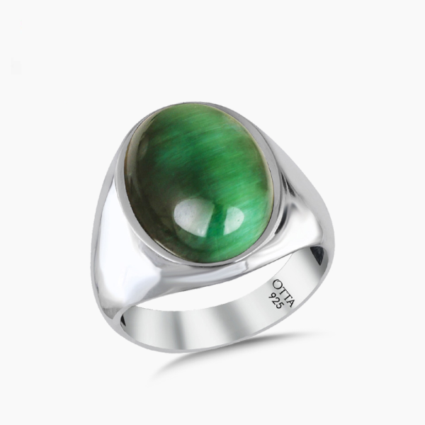 Green Tiger Eye Basic Ring