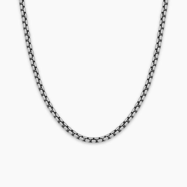 Round Box Chain Italian Silver - 3 mm