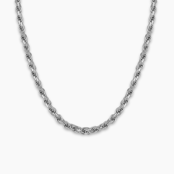 Rope  Chain Italian Silver - 5 mm