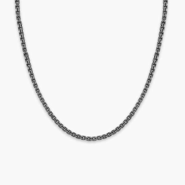 King Chain  Black Rhodium Plated- 2  mm