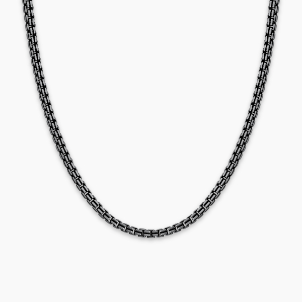 King Chain  Black Rhodium Plated- 3  mm