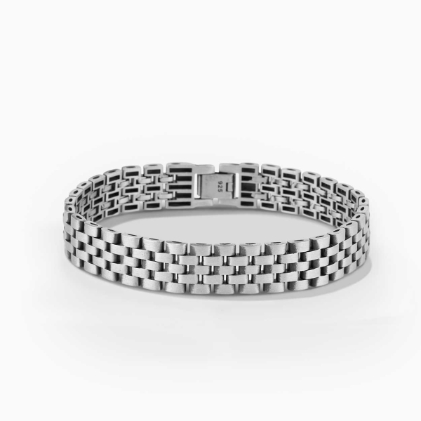 Rolex Style Silver Bracelet
