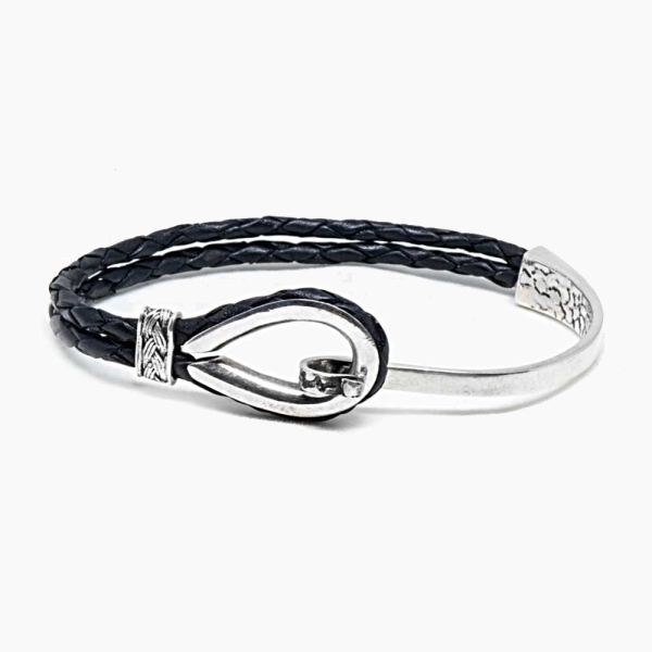 Geniue Leather Silver Bracelets