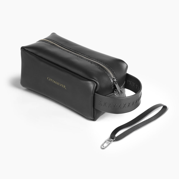 Dark Dopp Kit - Genuine Leather