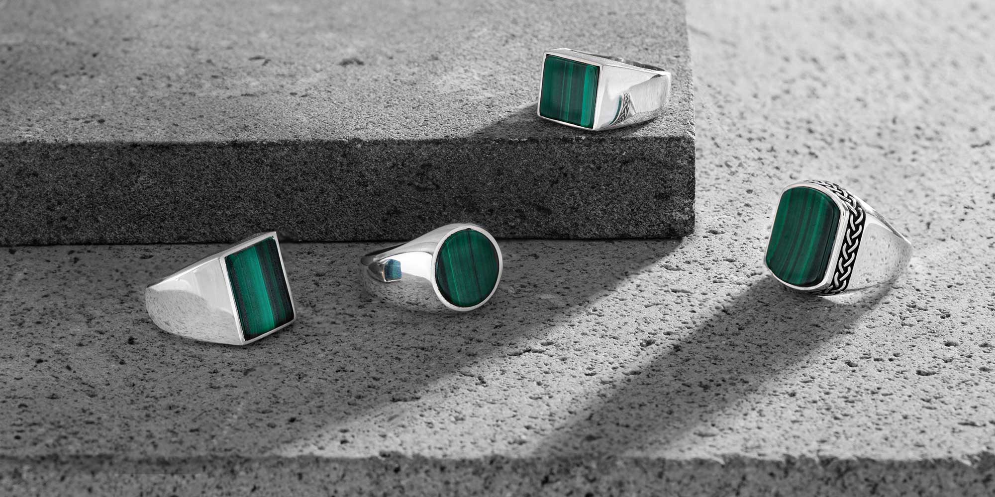 Malachite Rings 